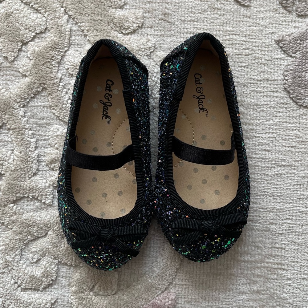 Cat and Jack Black Ballet Shoes